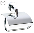 Accesorios de ba&ntilde;o lat&oacute;n :: Cubik :: Portarollos con tapa